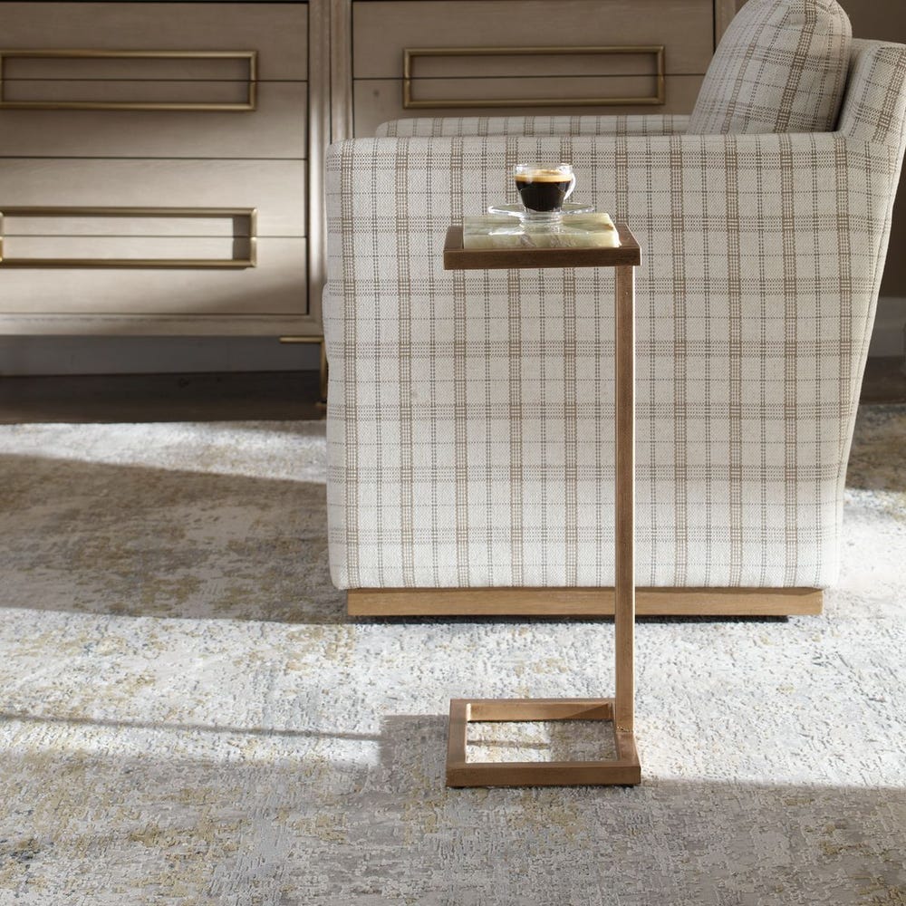 Uttermost Gamora Marble Drink Table