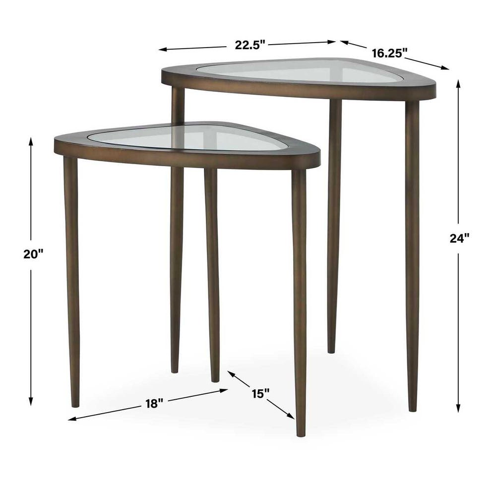 Uttermost Millar Curved Nesting Tables - Set of 2