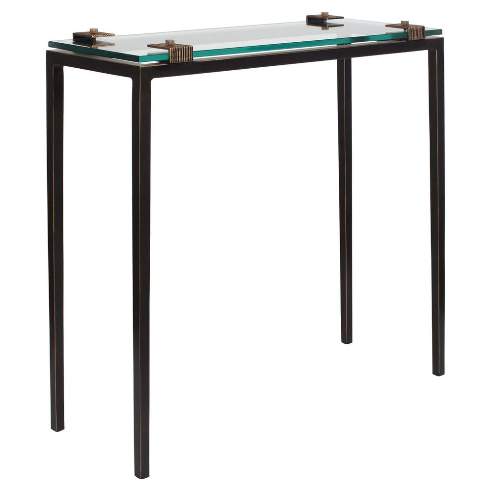 Uttermost Averona Glass Top Accent Table