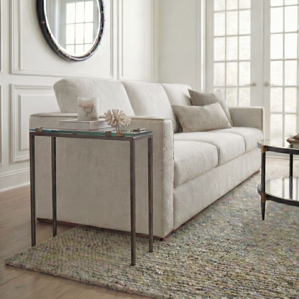 Uttermost Averona Glass Top Accent Table