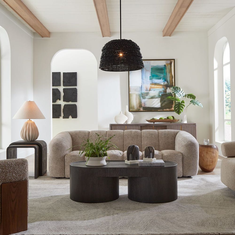 Uttermost Isbell Black Stained Coffee Table