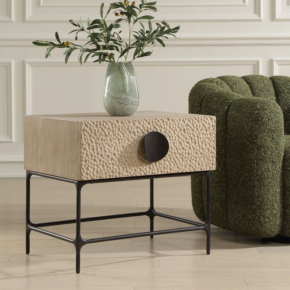 Uttermost Lunar Wooden Side Table