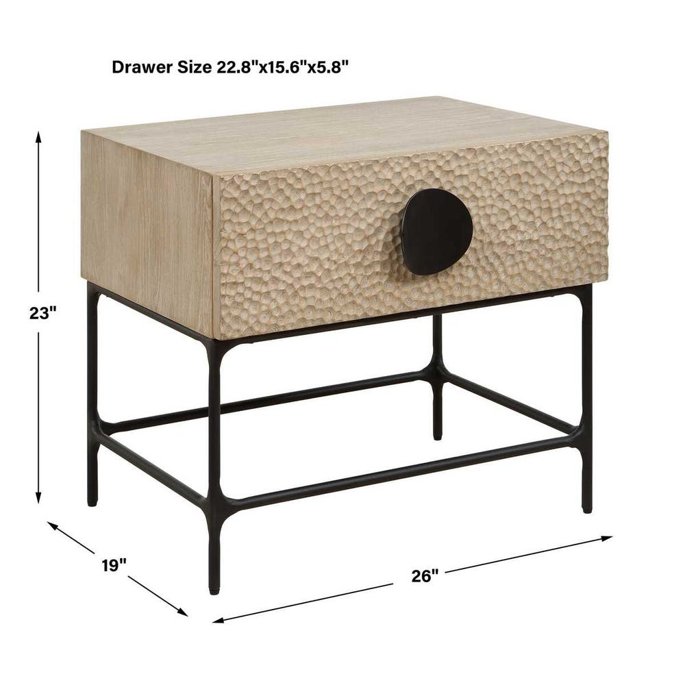 Uttermost Lunar Wooden Side Table