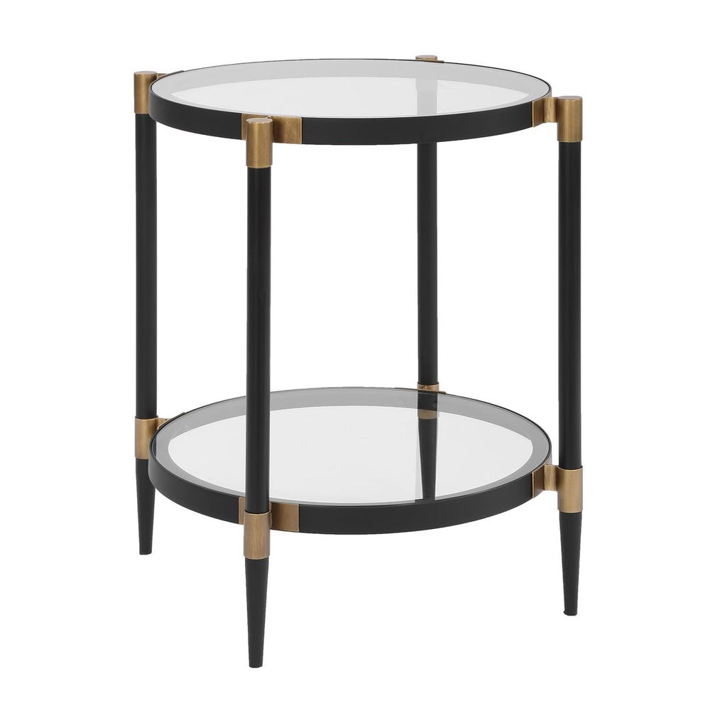 Uttermost Chadid Round Glass Side Table