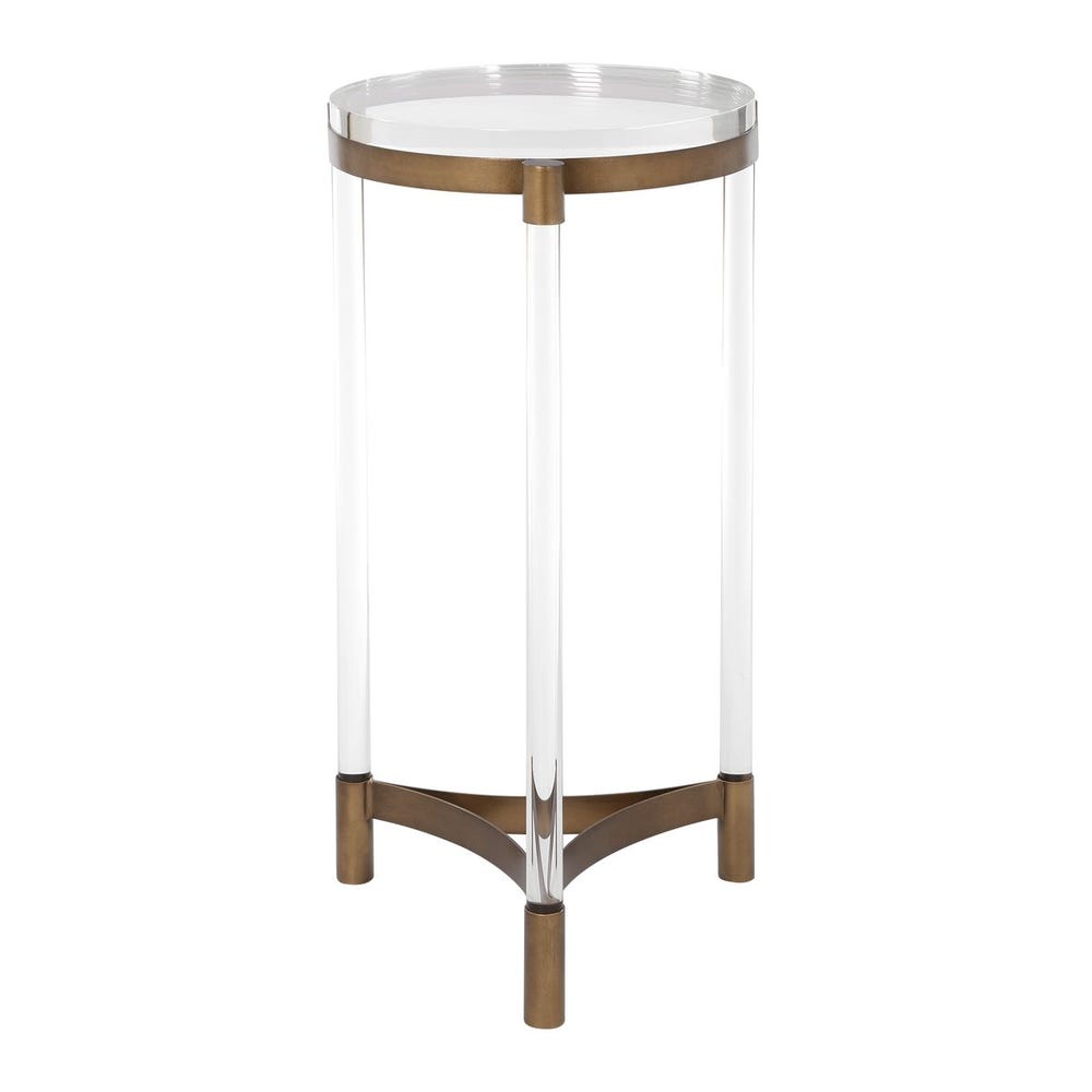 Uttermost Pereira Round Acrylic Accent Table