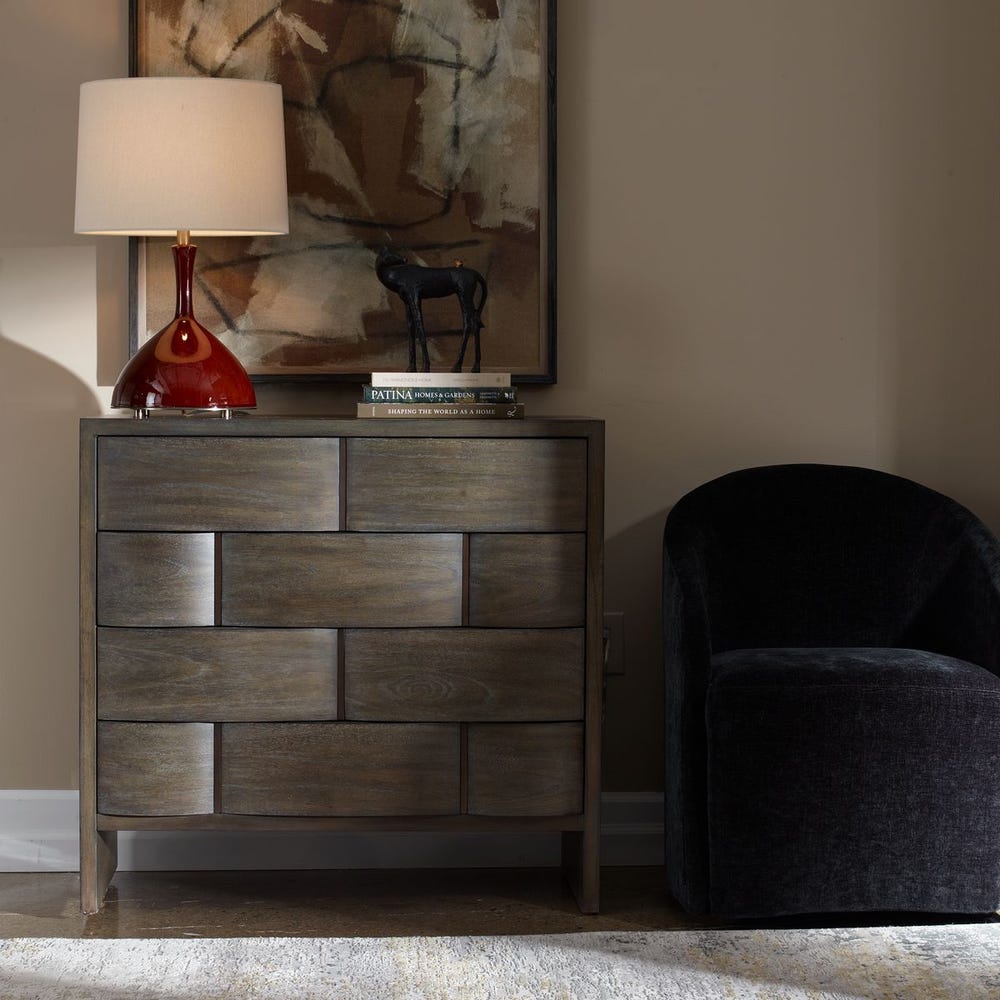 Uttermost Lydon 4 Drawer Brown Finish Chest