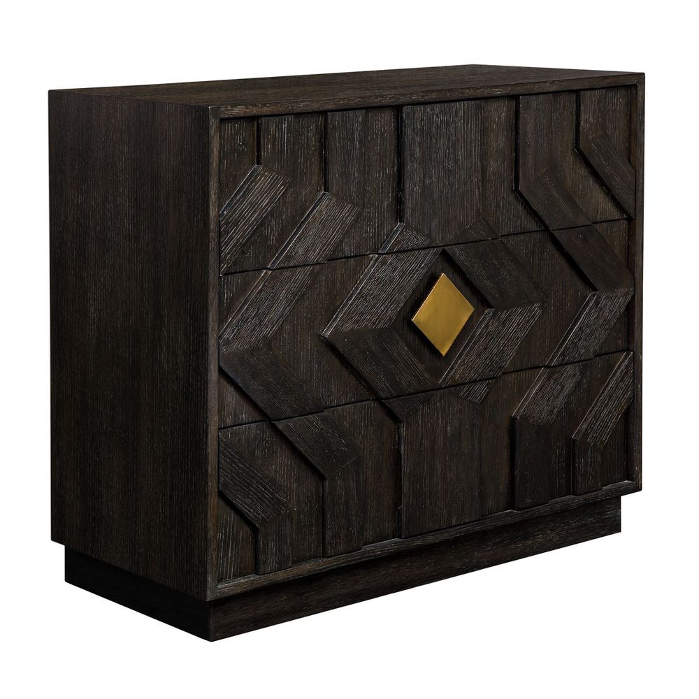 Uttermost Faulkner 3 Drawer Modern Chest