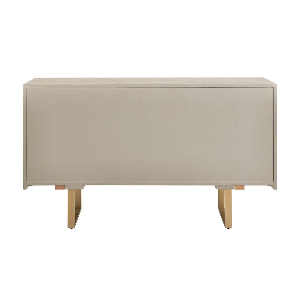 Uttermost Maeva 3 Door Light Wood Cabinet