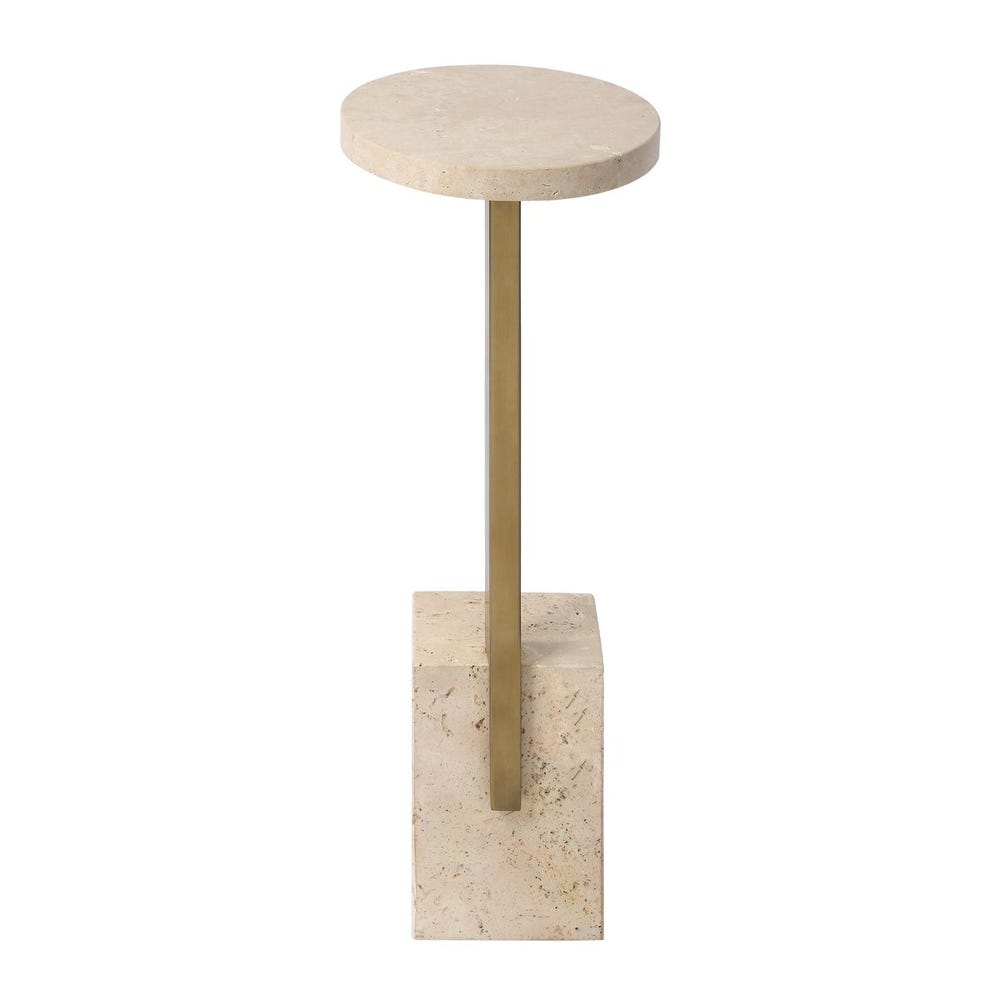 Uttermost Feranno Travertine Accent Table