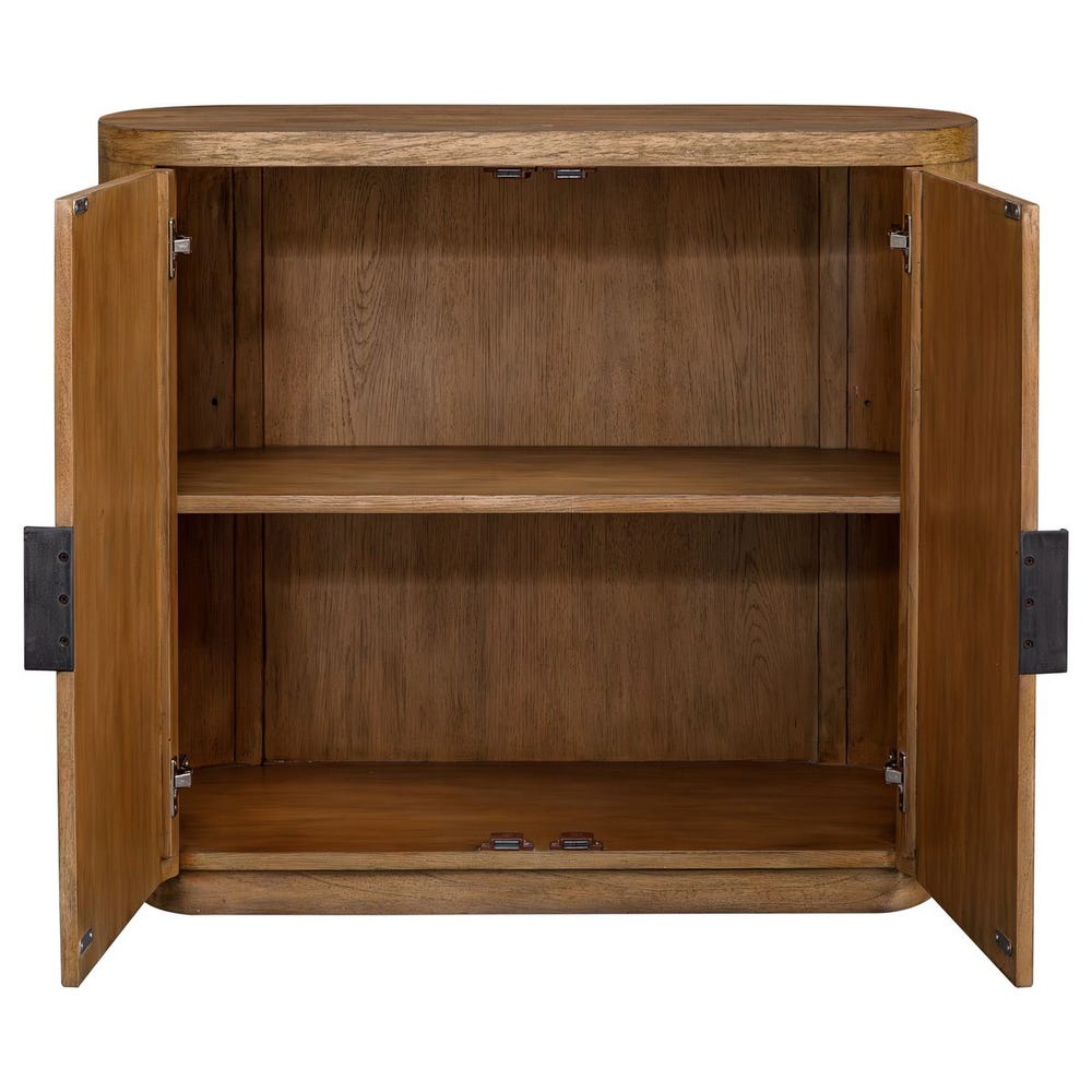 Uttermost Newell Natural Wood 2 Door Cabinet