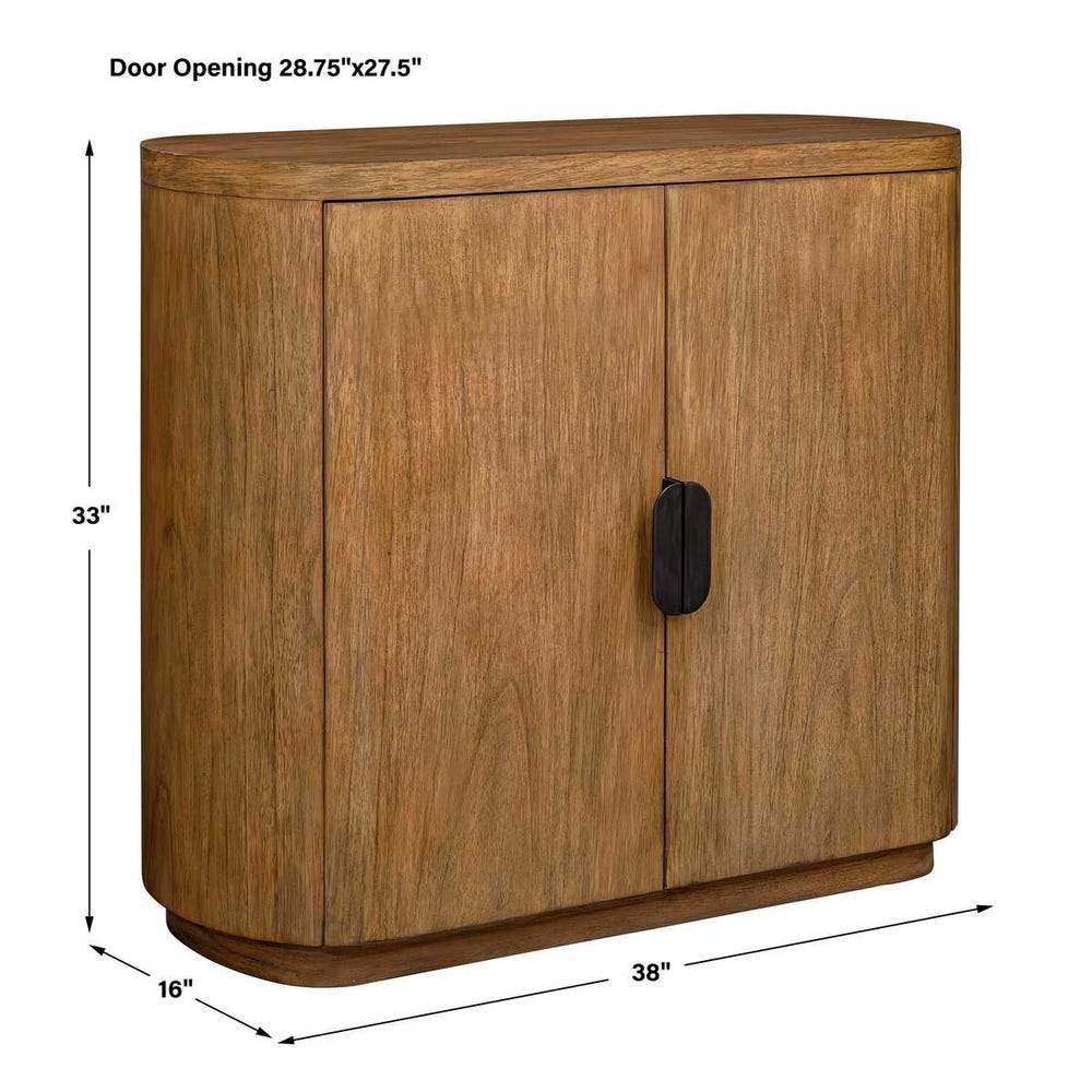 Uttermost Newell Natural Wood 2 Door Cabinet