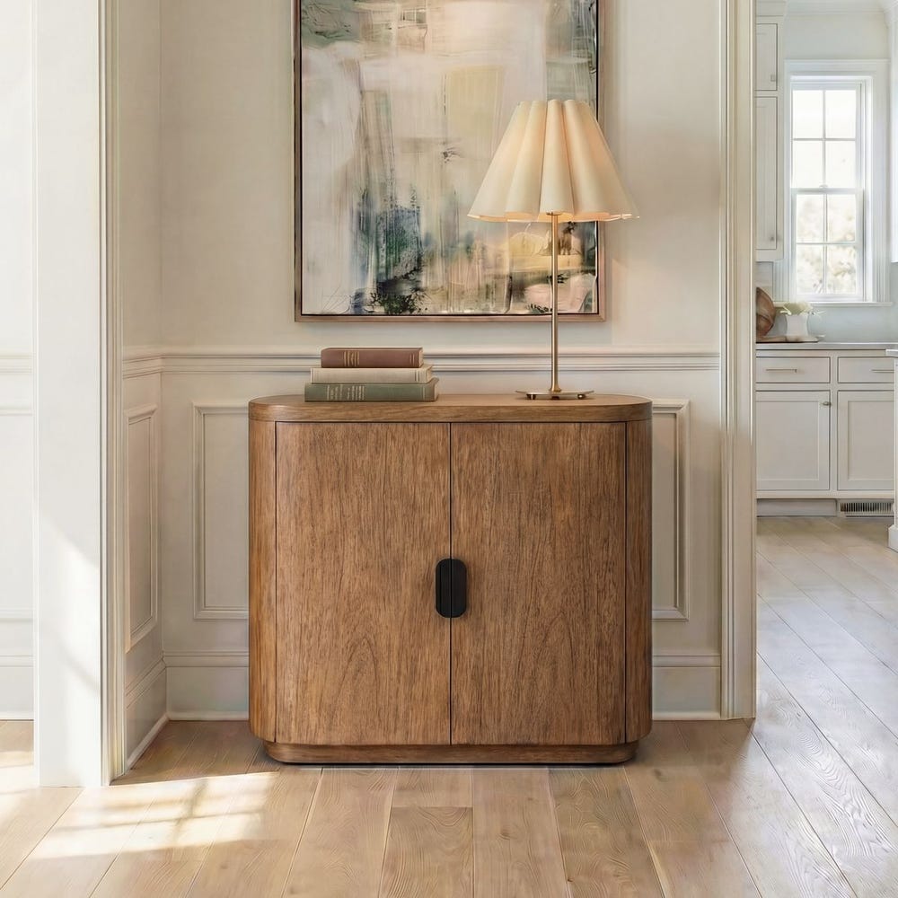 Uttermost Newell Natural Wood 2 Door Cabinet