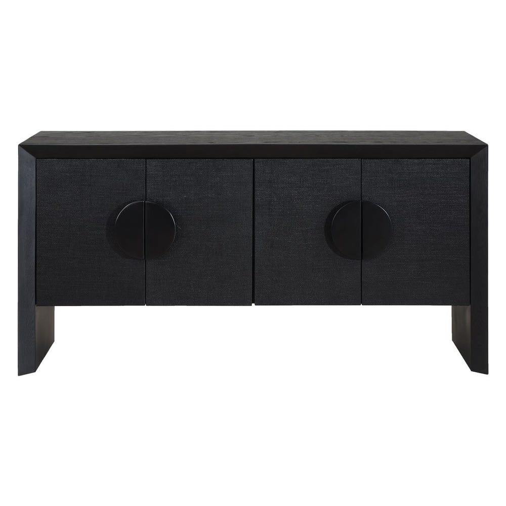 Uttermost Williams Black 4 Door Cabinet