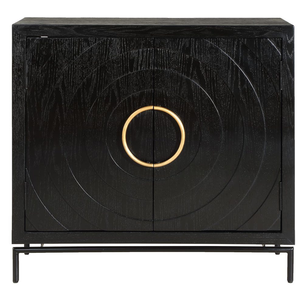 Uttermost Briseis Black 2 Door Cabinet