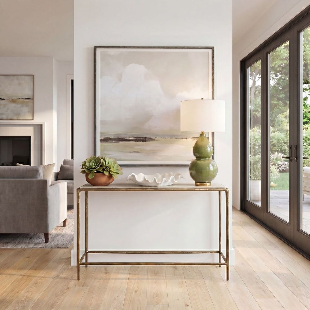 Uttermost Minerva Marble Top Console Table