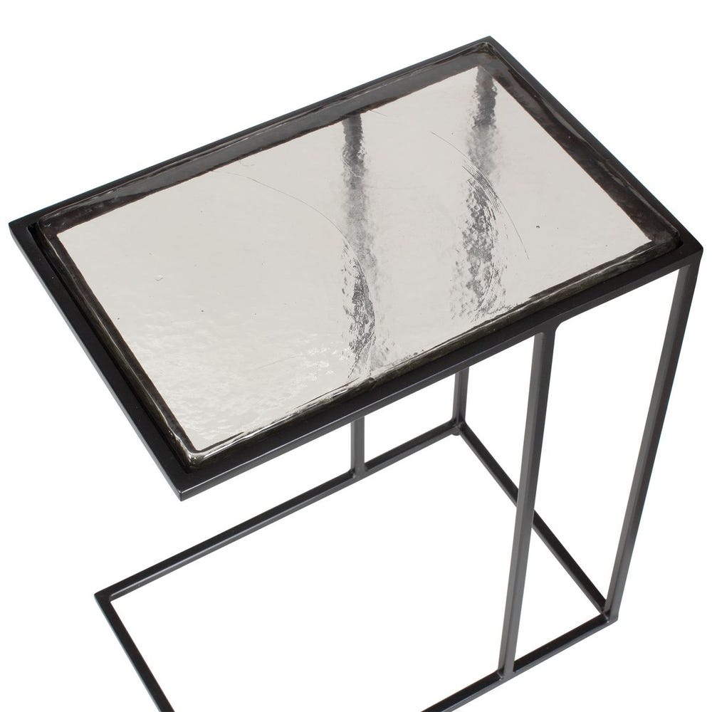 Uttermost Mateo Glass Top Accent Table