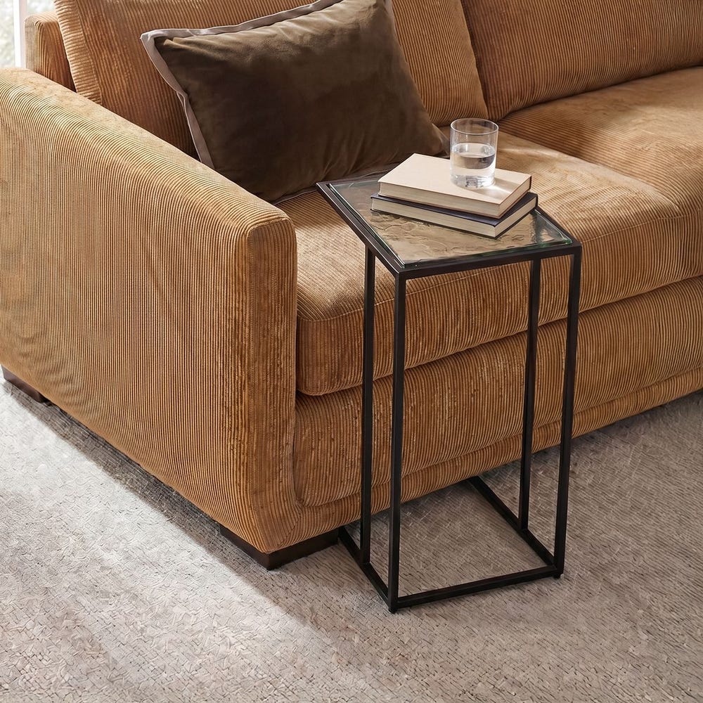 Uttermost Mateo Glass Top Accent Table
