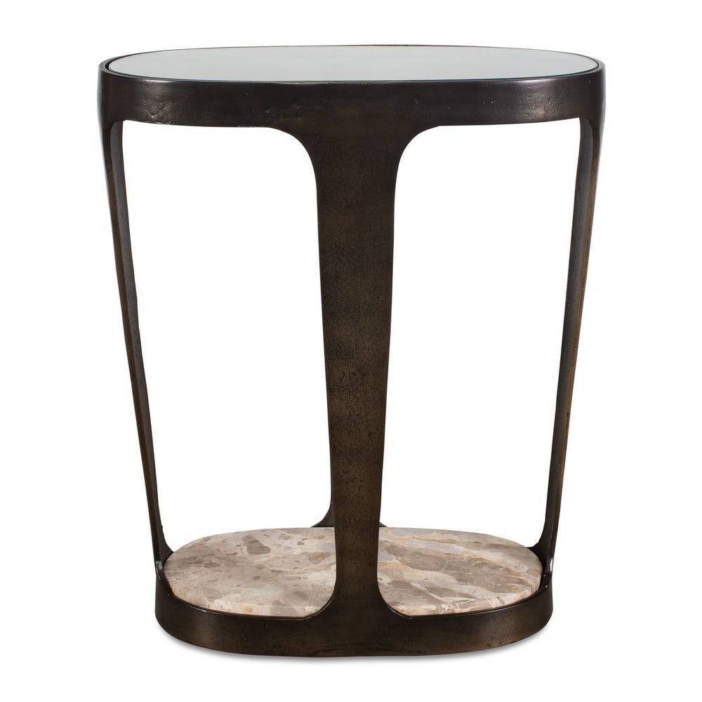 Uttermost Coronado Dark Bronze Accent Table