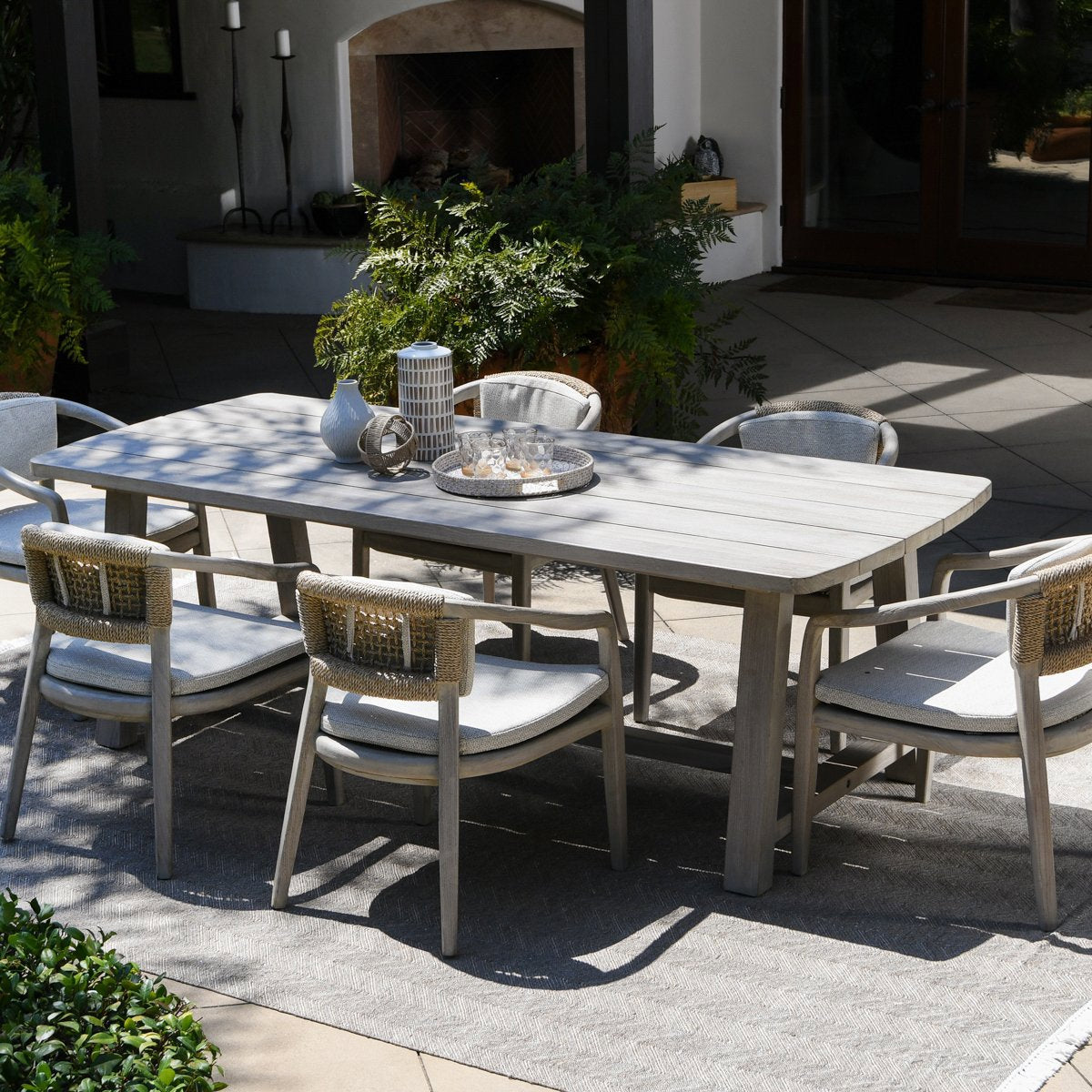 Agnes Outdoor Dining Table - Gray