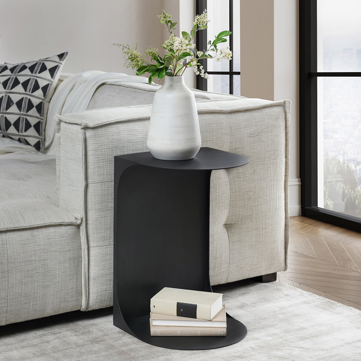 Cote Accent Table - Black
