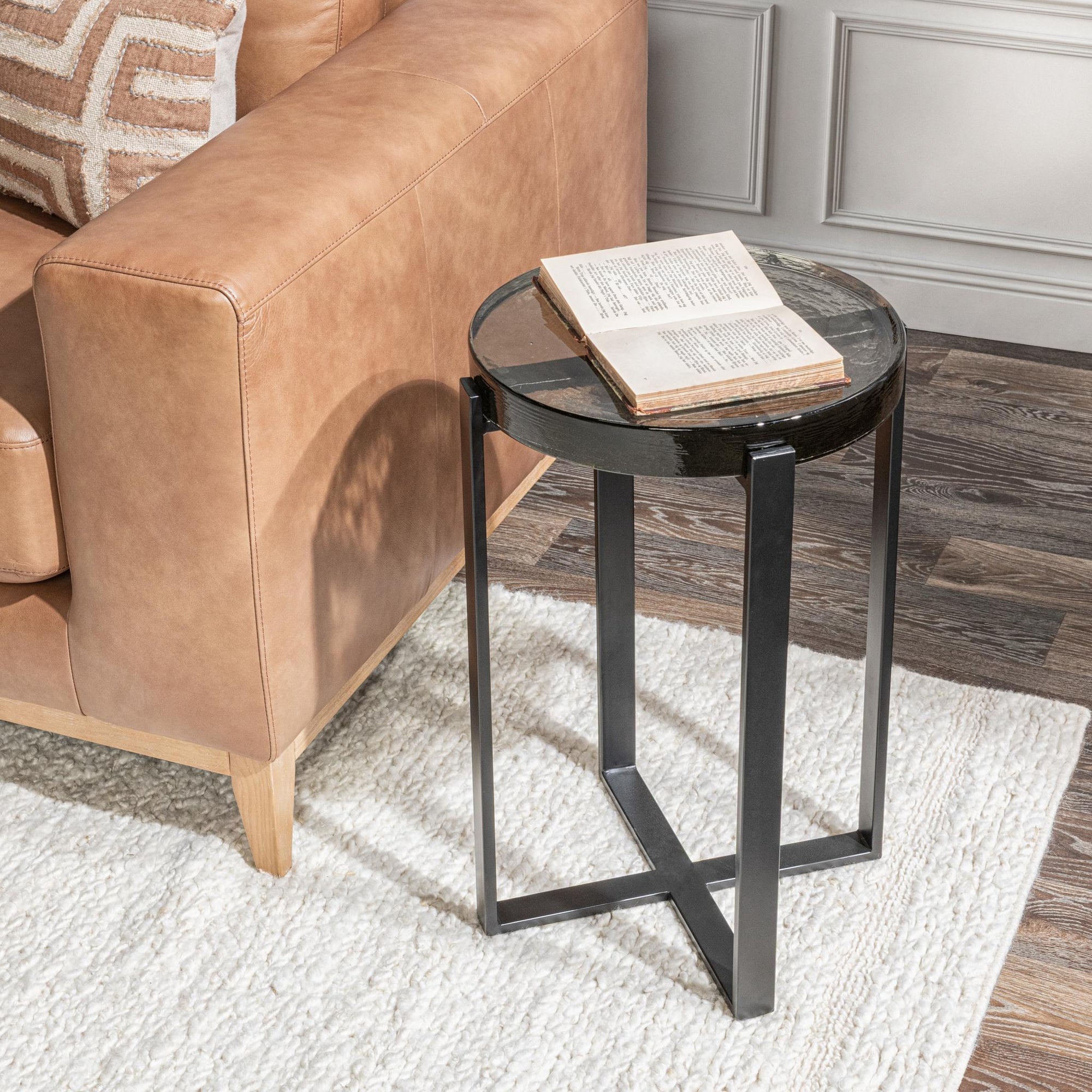 Gallie Accent Table - Black