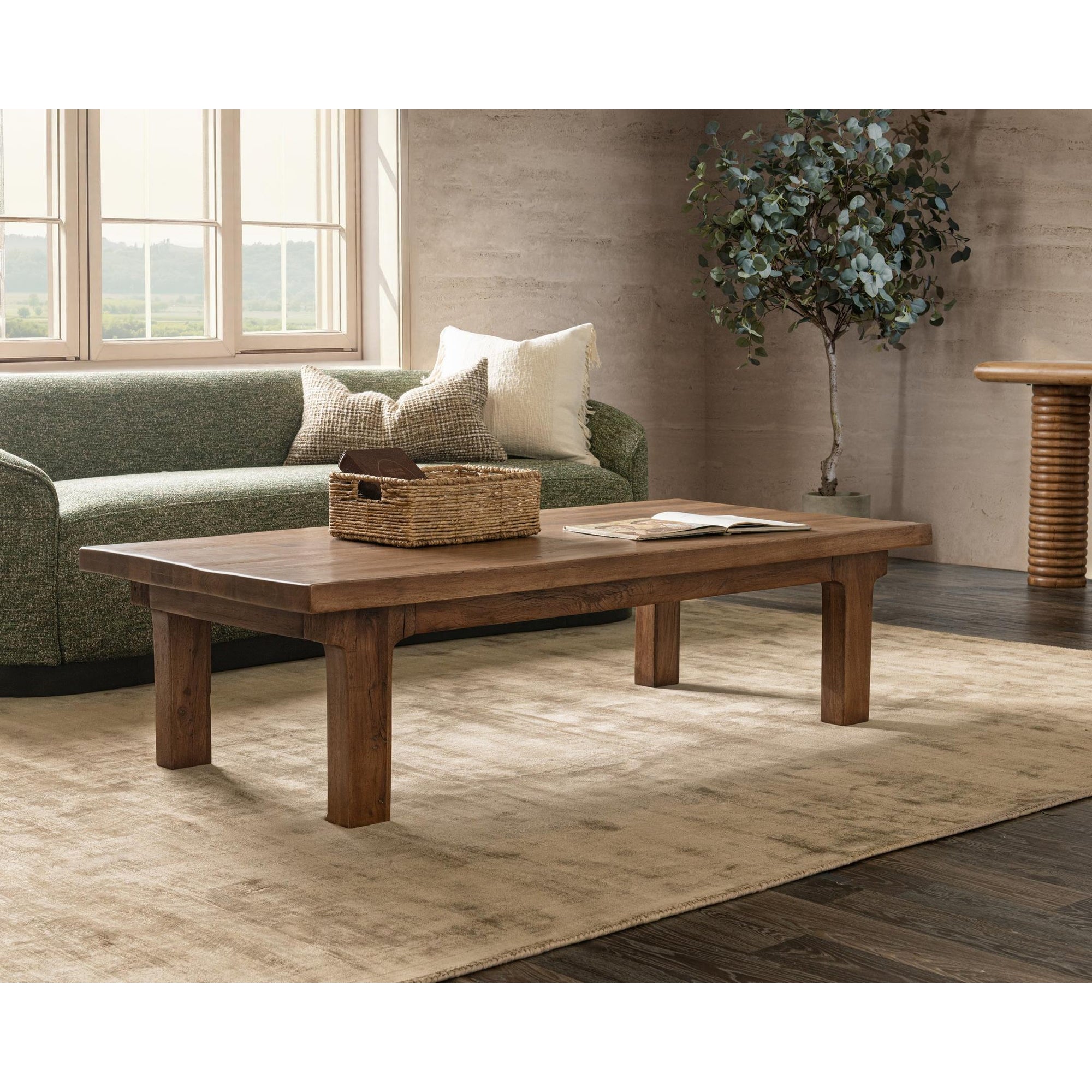 Carmel Reclaimed Wood Rectangle Coffee Table