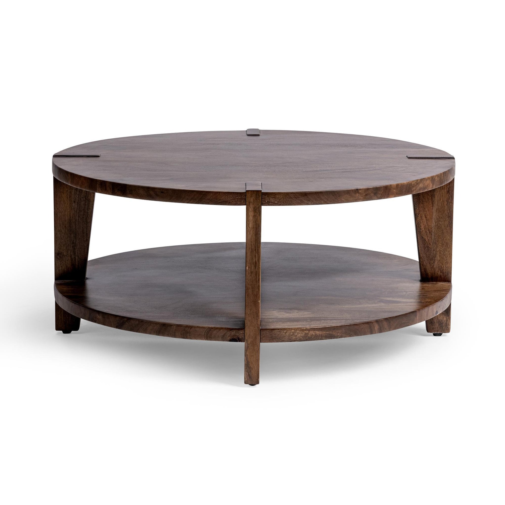 Alenna 43" Round Coffee Table - Tundra Brown