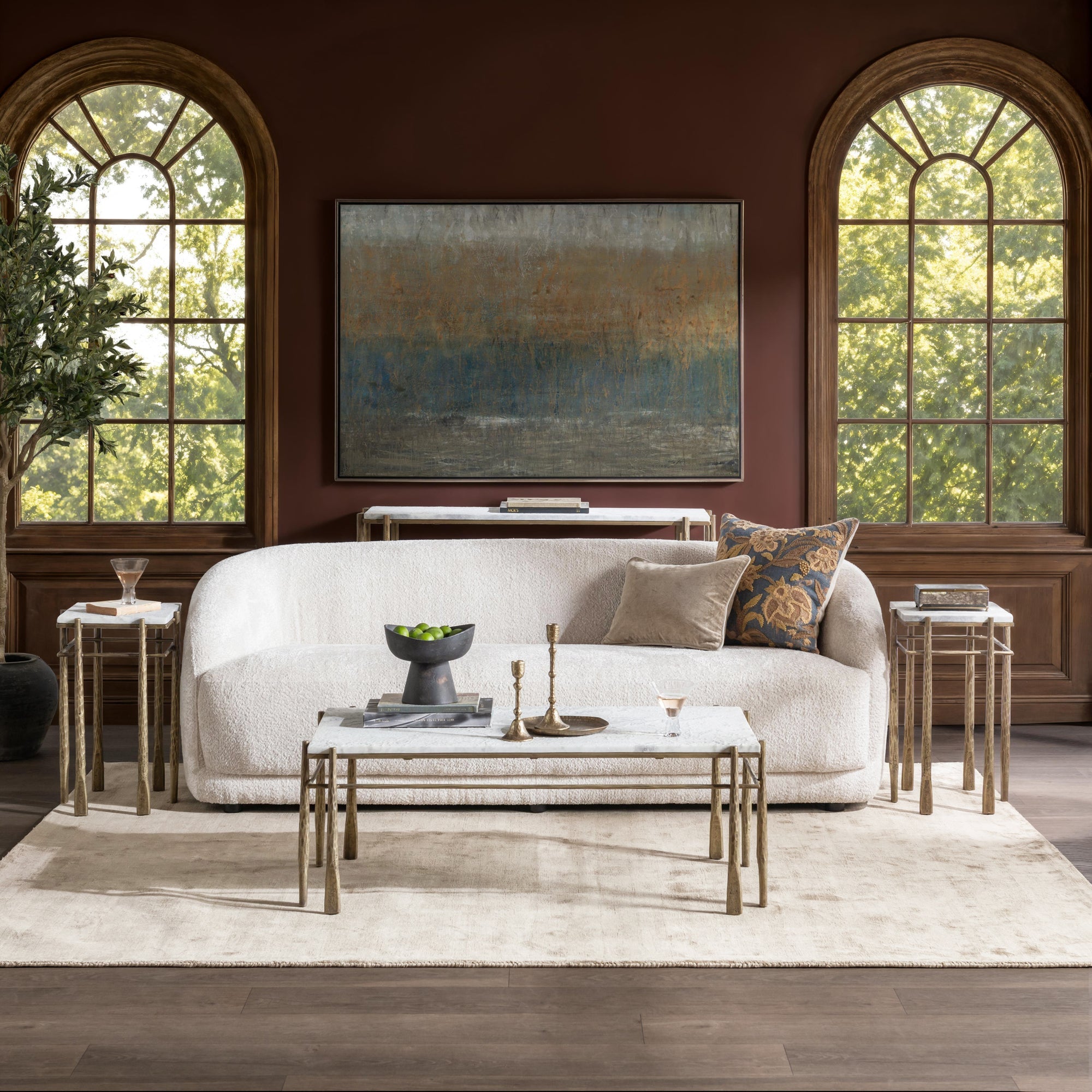 Jasmine Coffee Table - Moonstone White