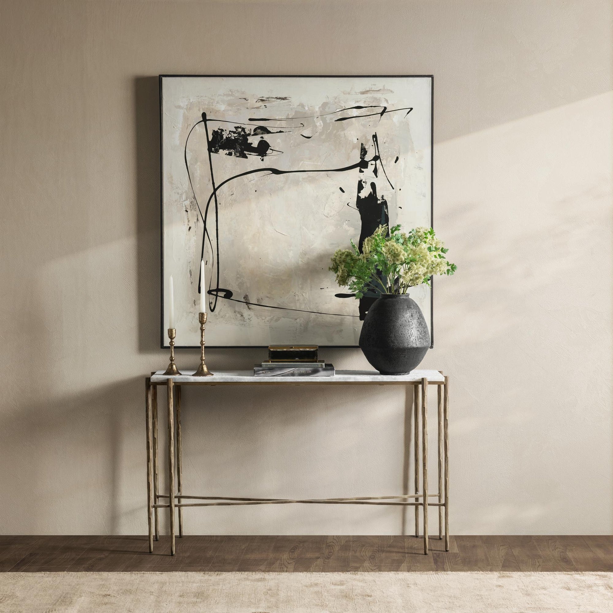 Jasmine Console Table - Moonstone White