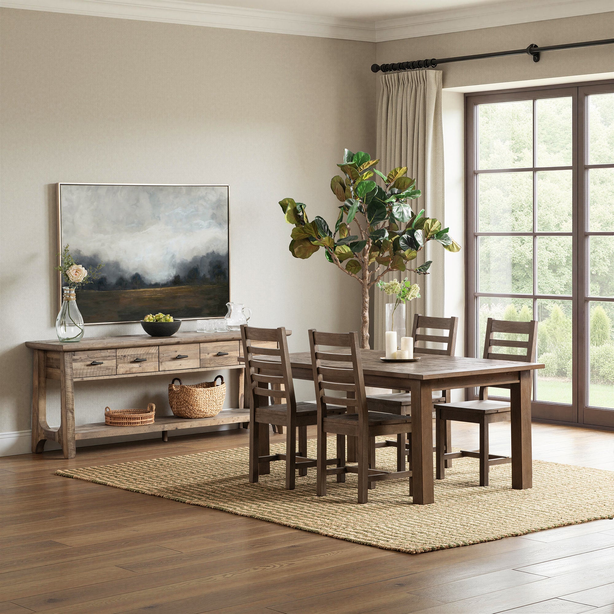 Driftwood 71"-94" Extendable Dining Table