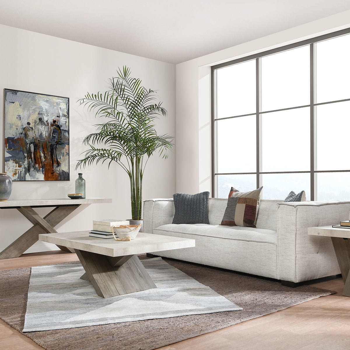 Durant Solid Wood Rectangle Coffee Table
