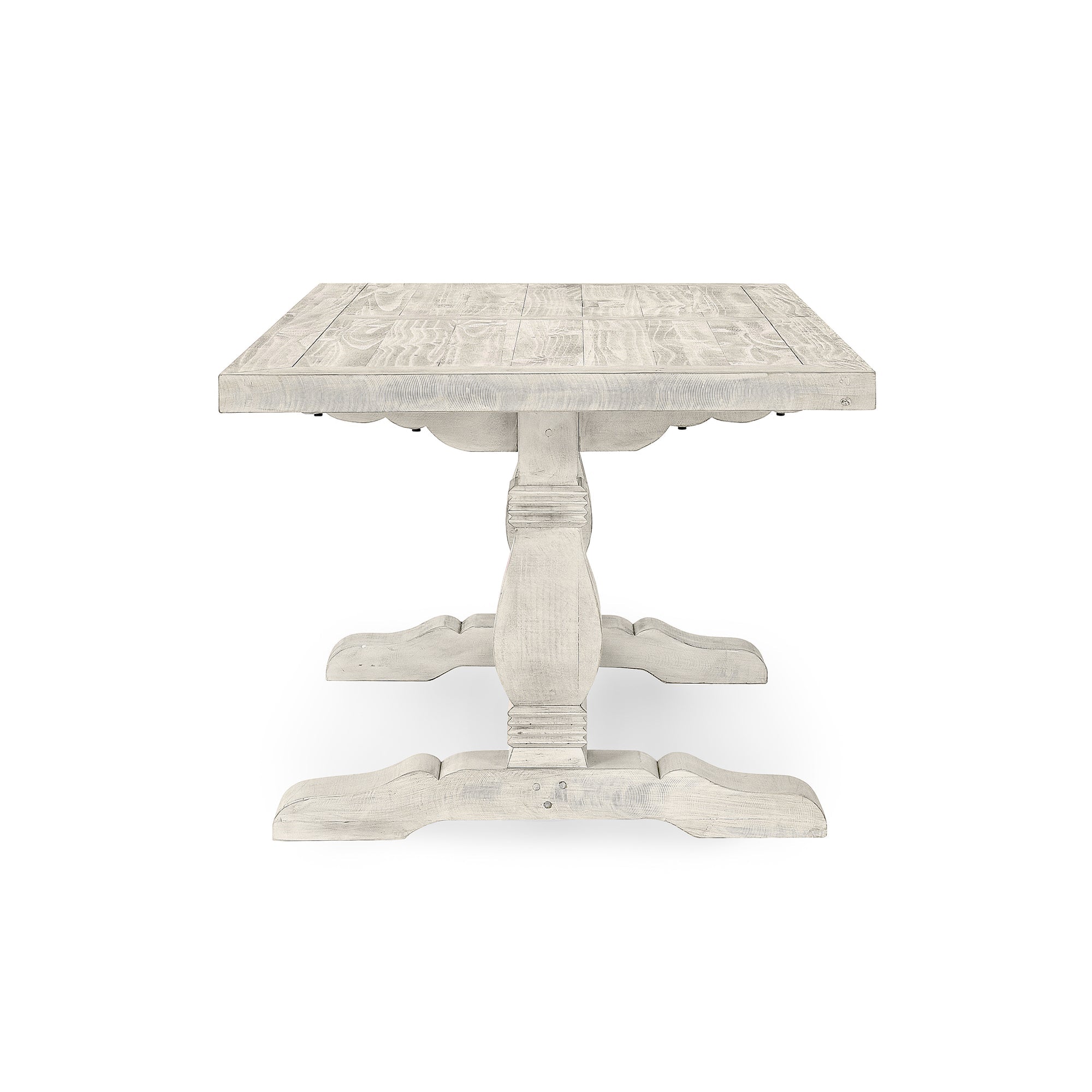Caleb 78" Dining Table - Distressed Ivory