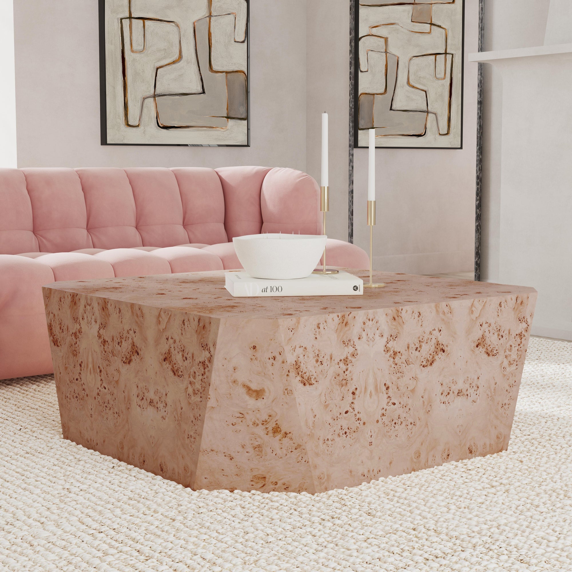 Avena 42" Square Coffee Table