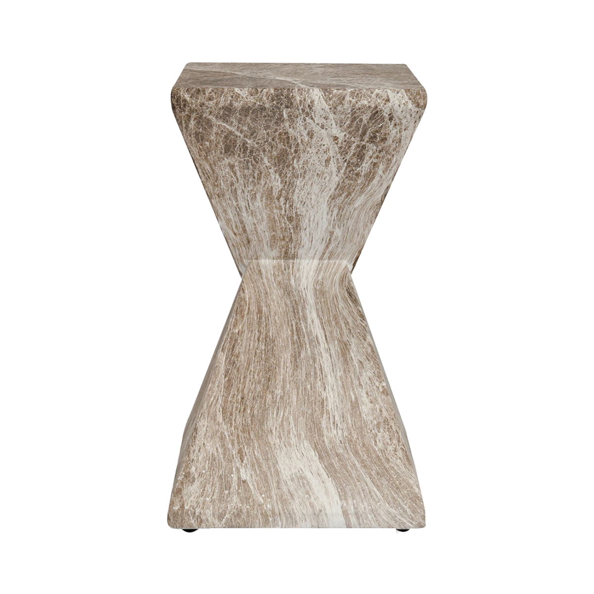 Adler Outdoor Accent Table - Brown/Ivory