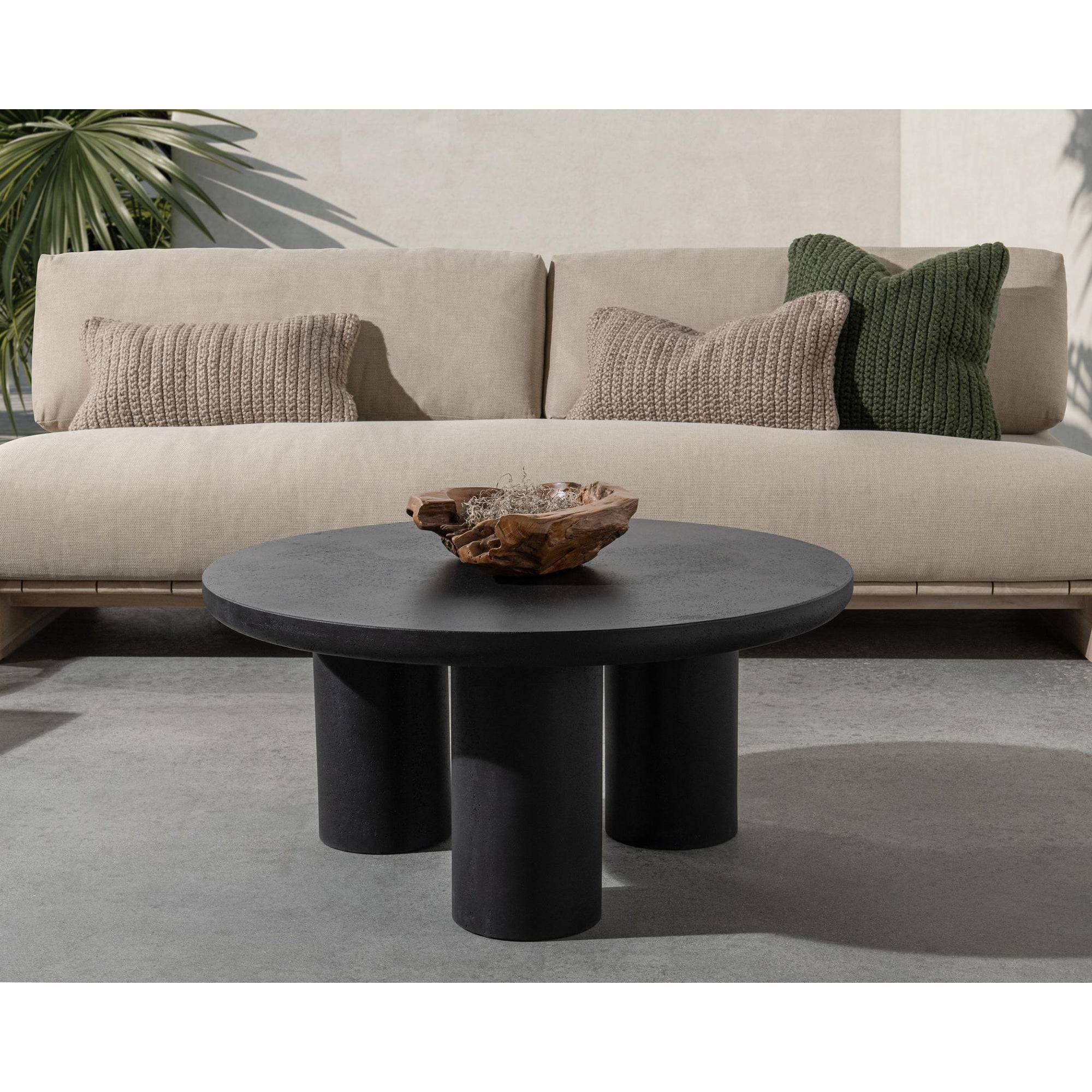 Anzio Outdoor Coffee Table - Black