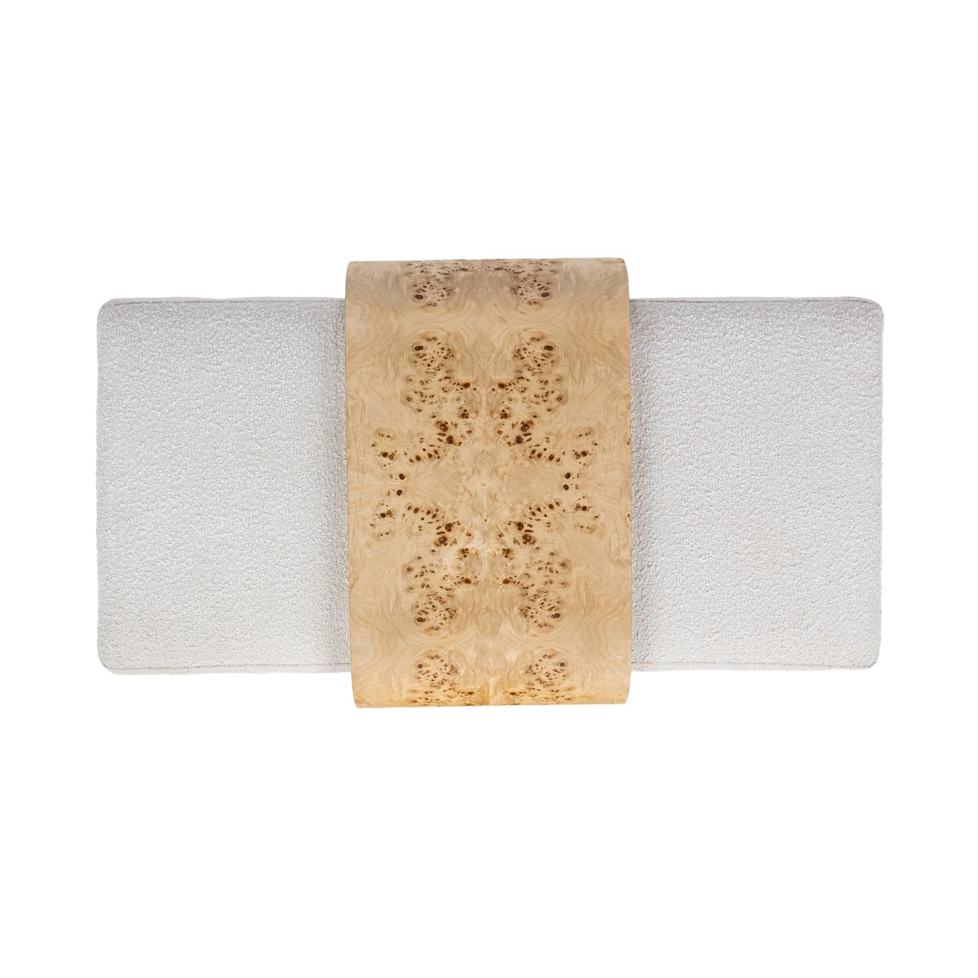 Kenan Ottoman - Creamy Ivory