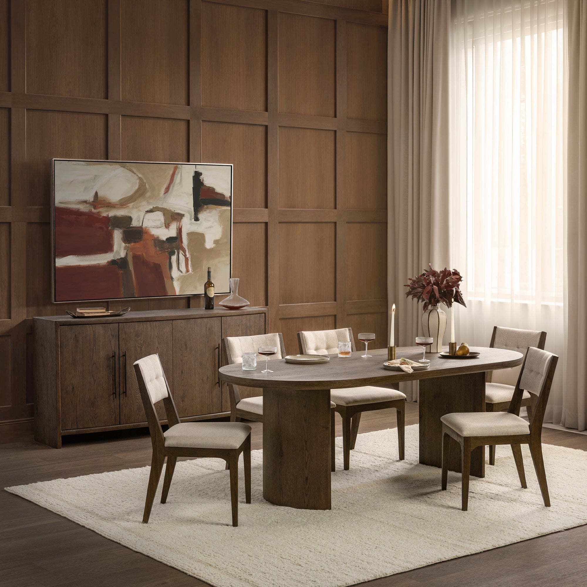Estelle Dining Table - Soft Cocoa