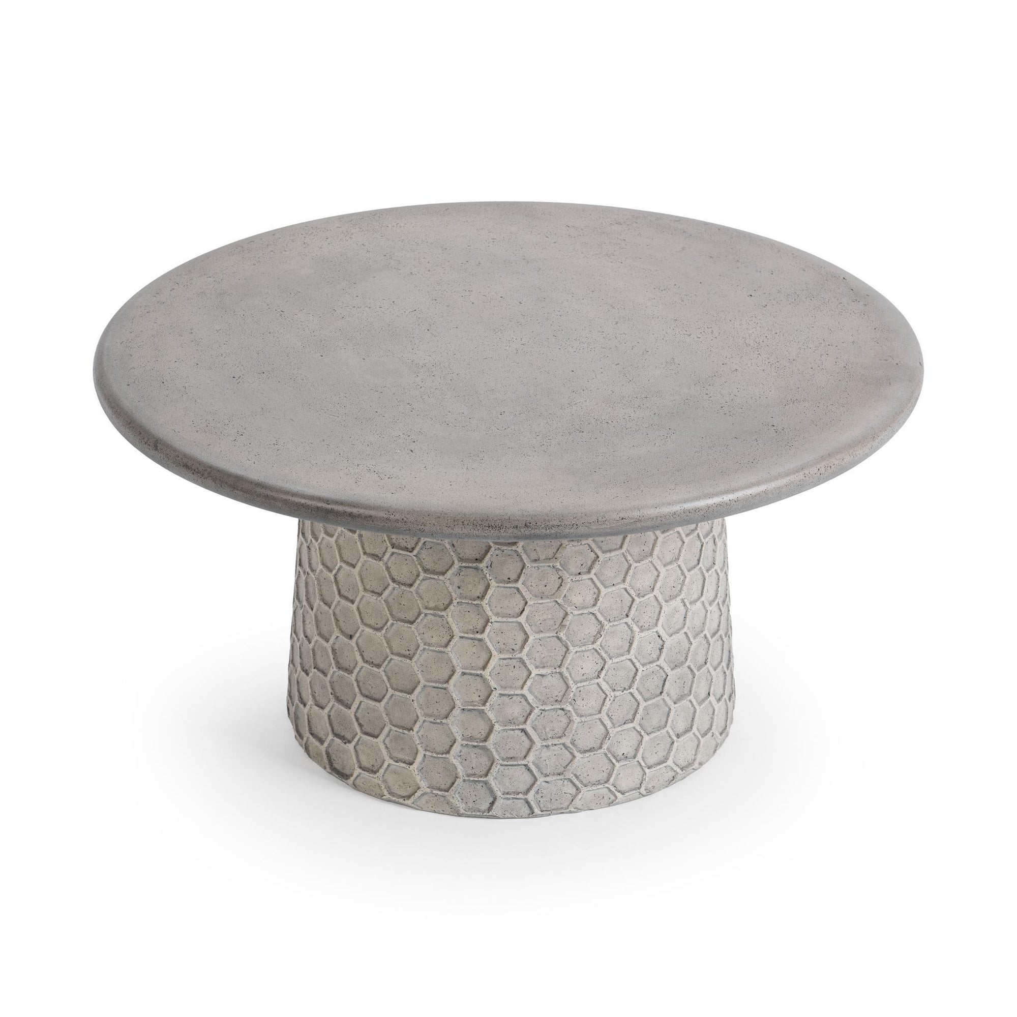 Delaine Outdoor Coffee Table - Light Gray