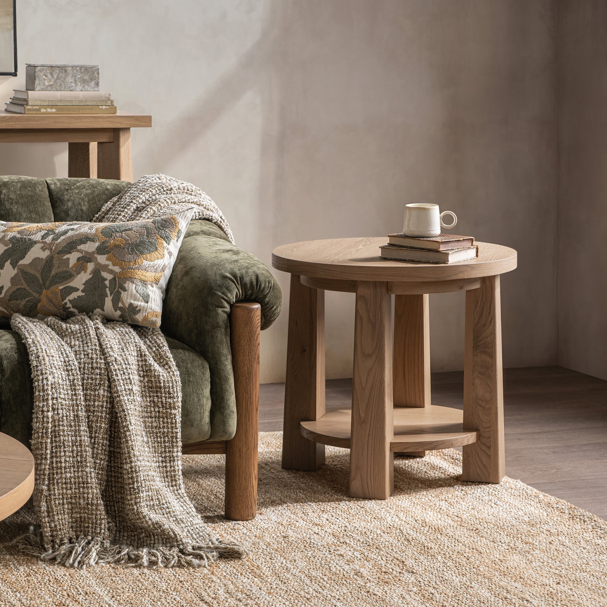 Kenzie End Table - Amber Toast