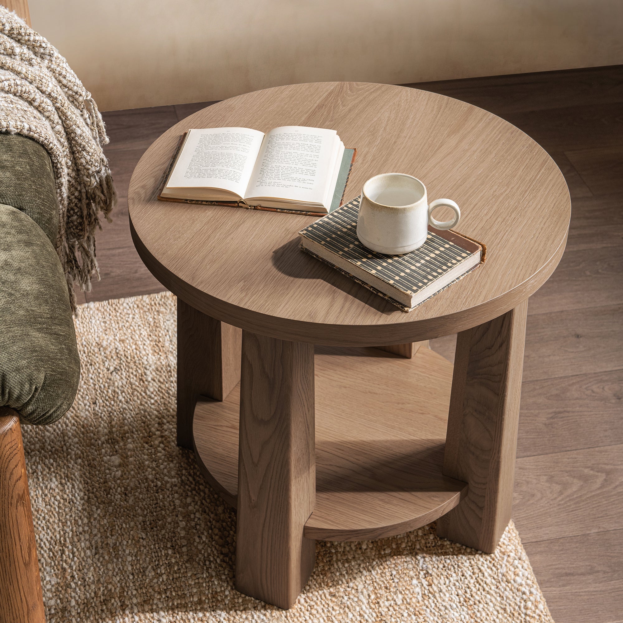 Kenzie End Table - Amber Toast