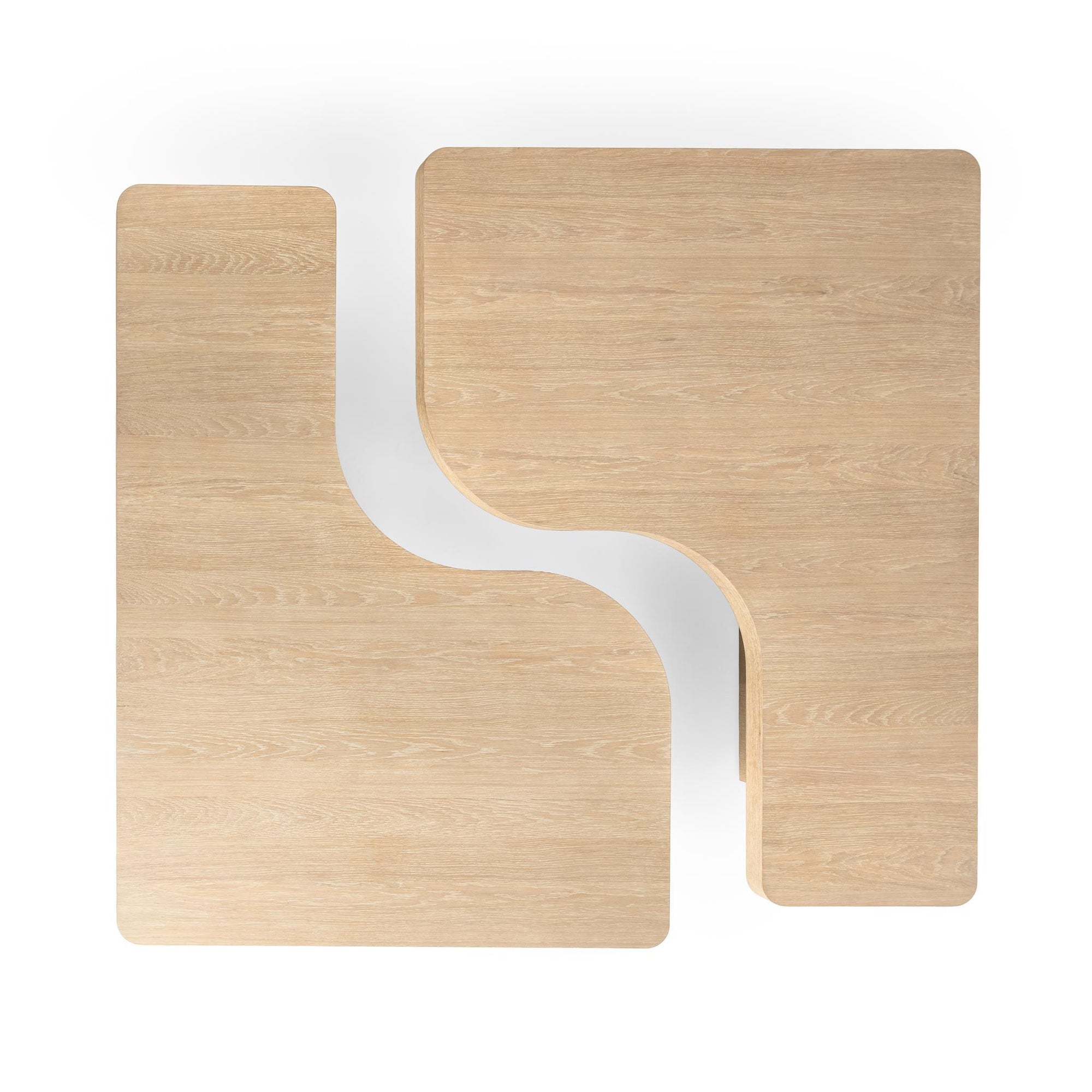 Melina 63" 2 Piece Coffee Table - Coastal Drift