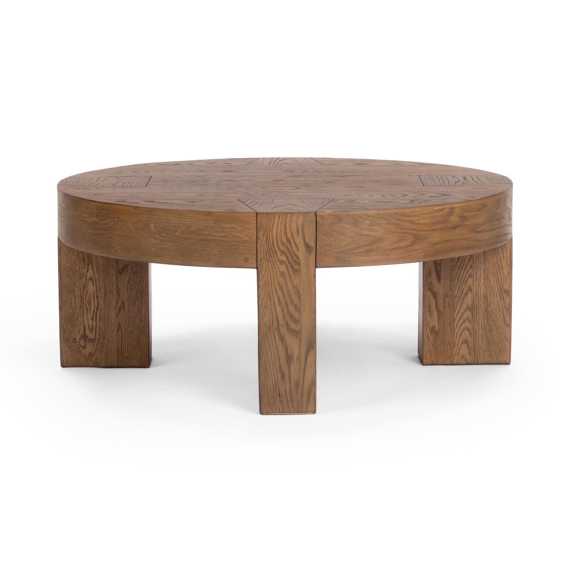 Bristol 44" Round Coffee Table - Cafe Brown