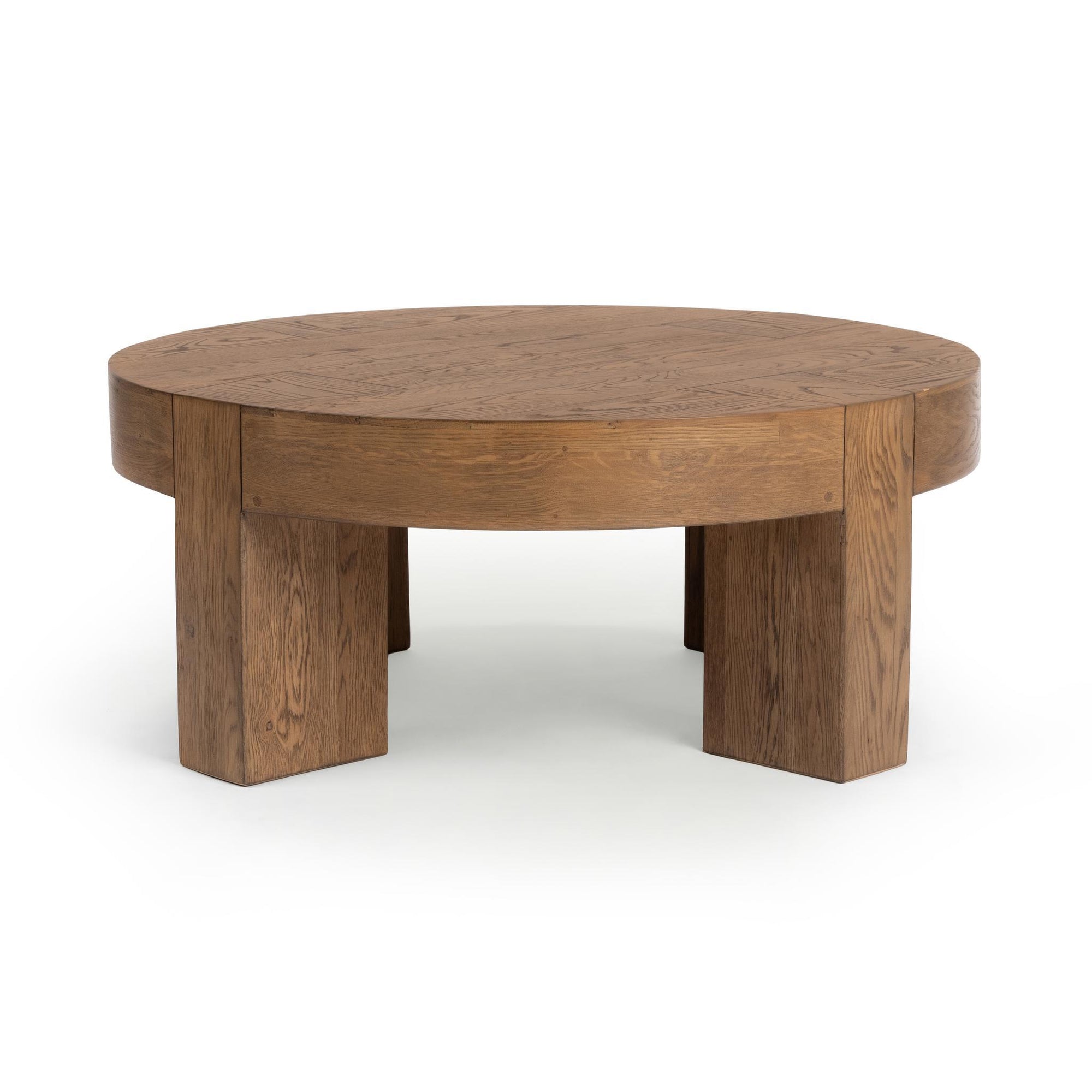 Bristol 44" Round Coffee Table - Cafe Brown