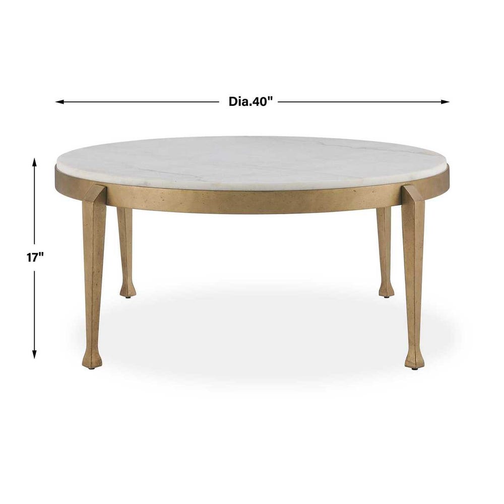 Uttermost Tylan Round Marble Coffee Table