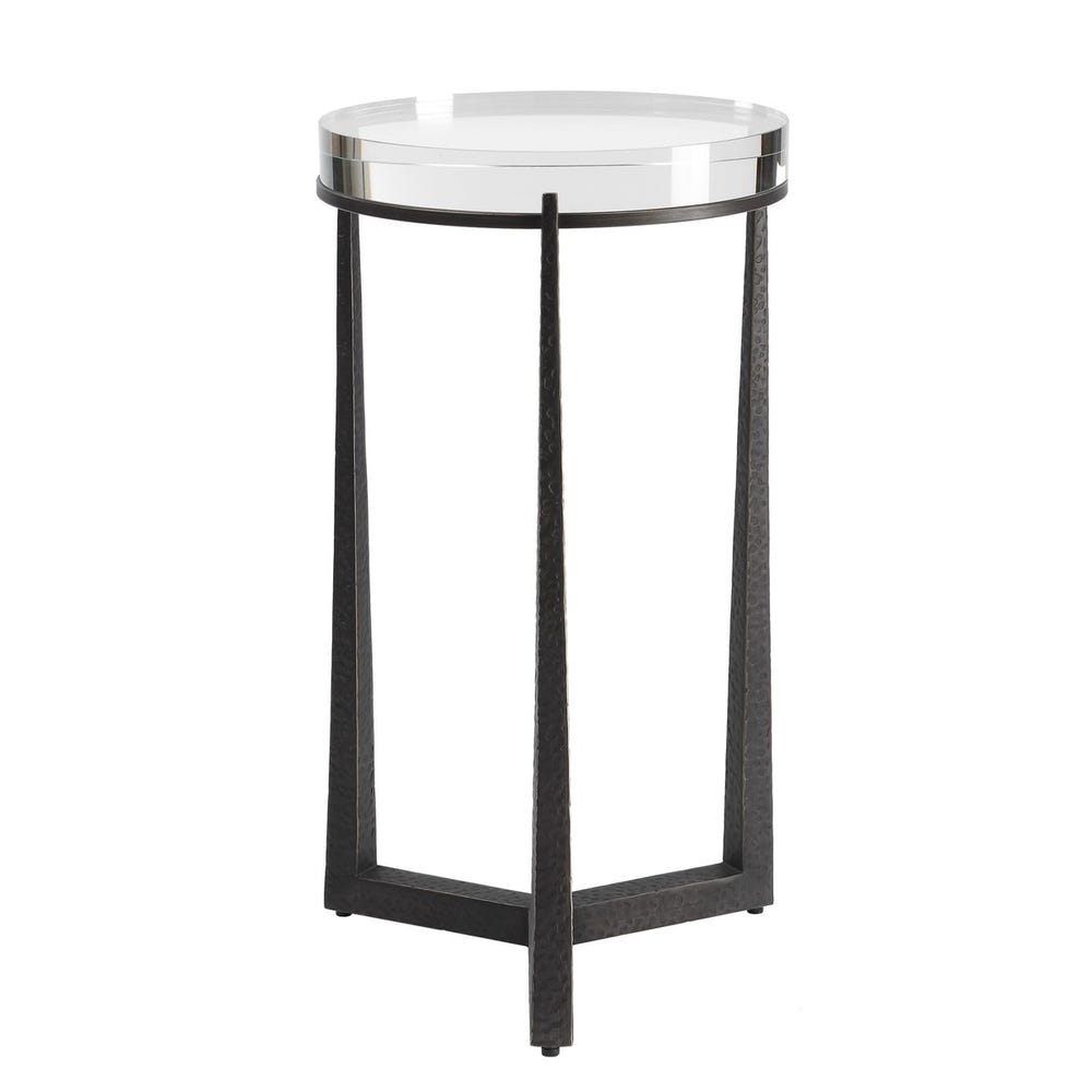 Uttermost Midas Dark Bronze Round Accent Table