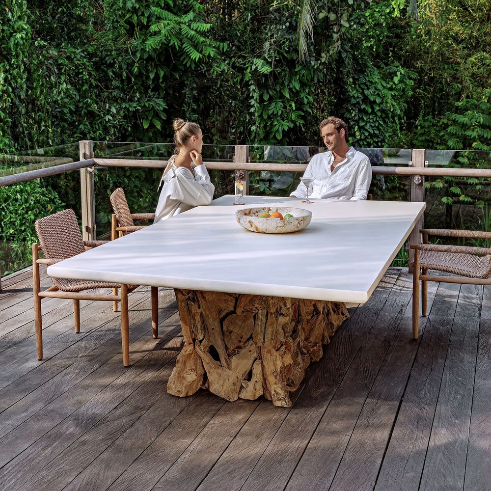 Uttermost Sumba Golden Flax Outdoor Dining Chair