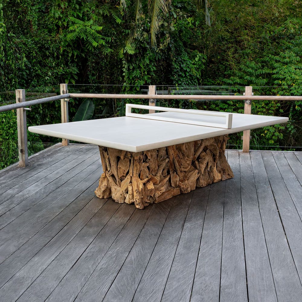 Uttermost Stonewood Indoor-Outdoor Ping-Pong Dining Table