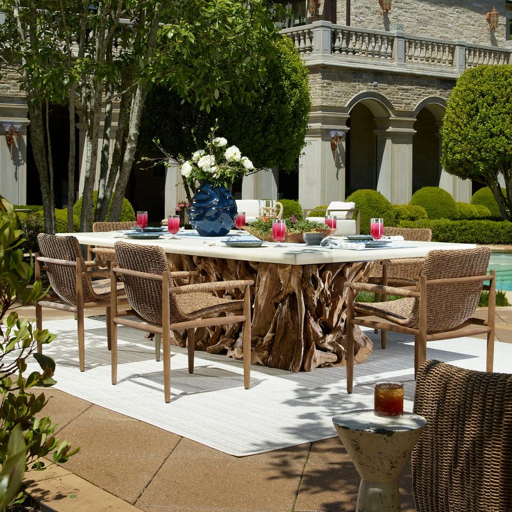 Uttermost Stonewood Indoor-Outdoor Ping-Pong Dining Table