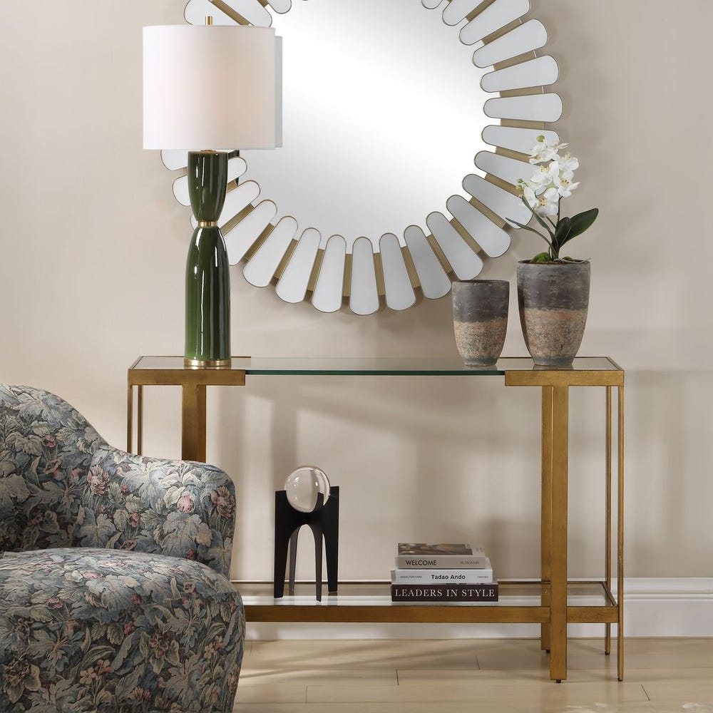 Uttermost Kendrick Glass Console Table