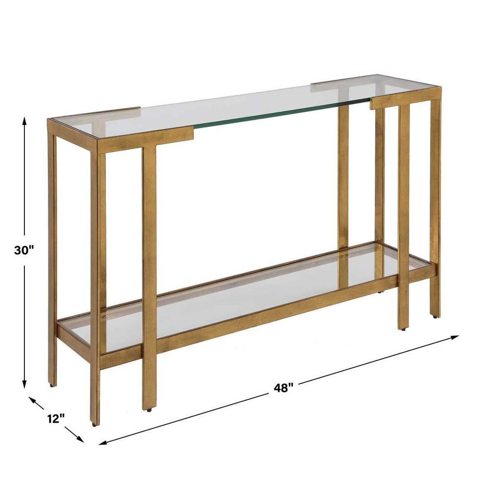 Uttermost Kendrick Glass Console Table